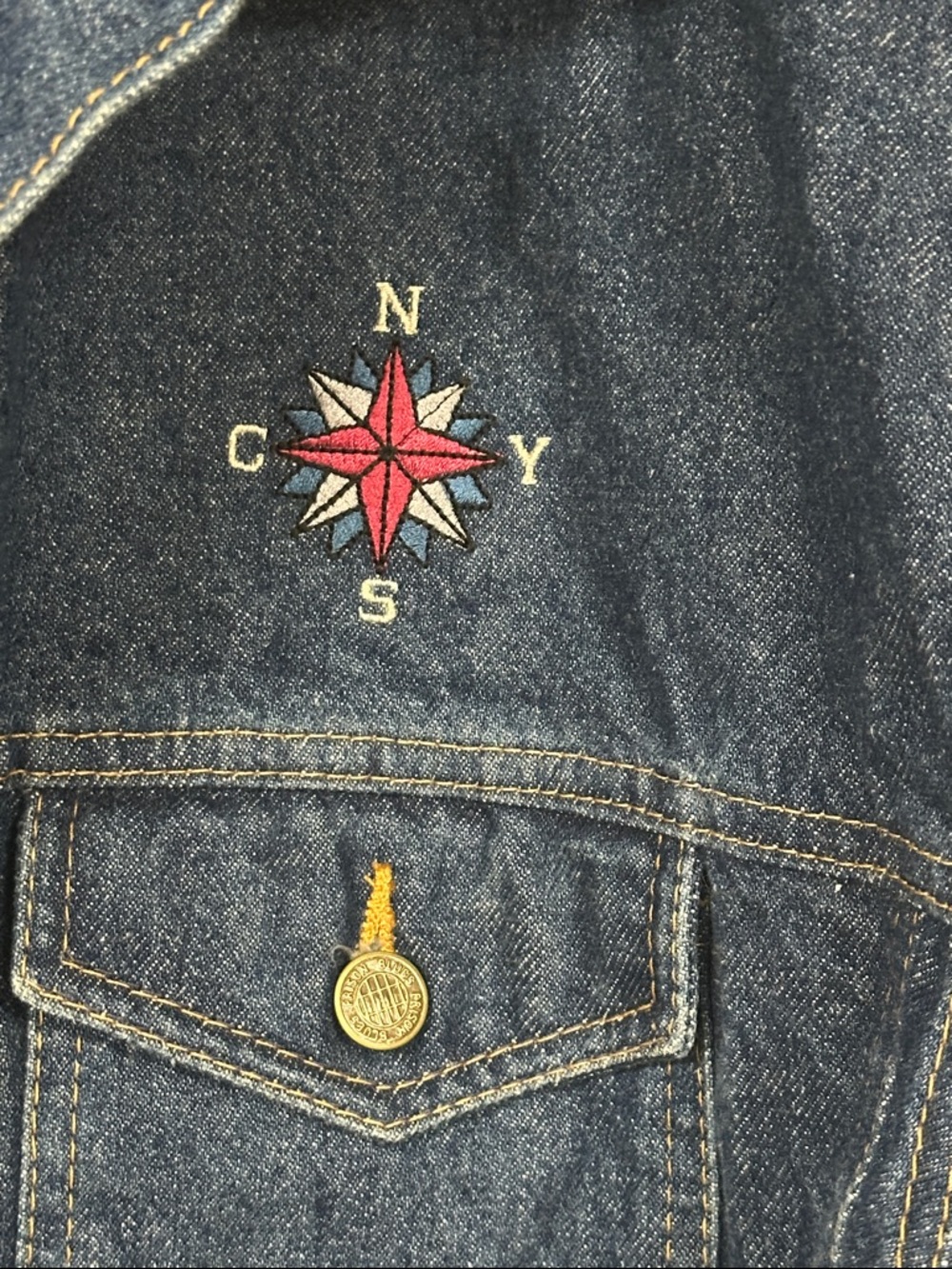 Vintage But LIKE NEW Crosby Stills Nash & Young 2000 Tour Denim Jacket XL - Picture 5 of 7